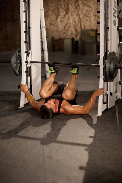 Smith Machine Leg Press: finishing position