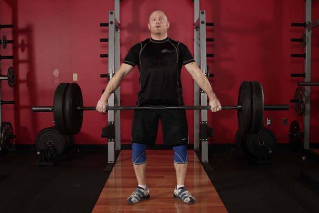 Snatch Deadlift: finishing position