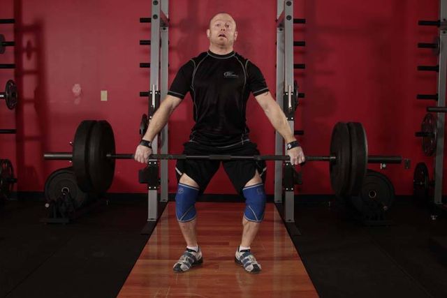 Snatch Pull: finishing position