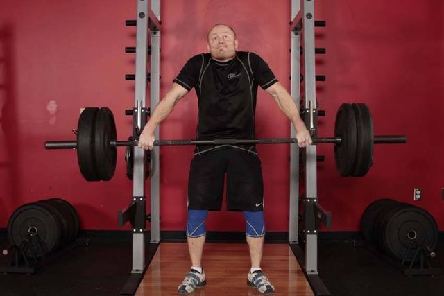 Snatch Shrug: finishing position