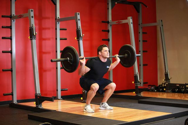 Speed Squats: starting position