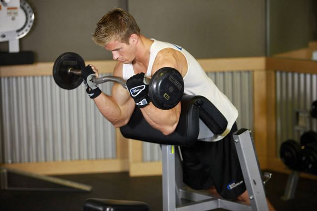Spider Curl: finishing position