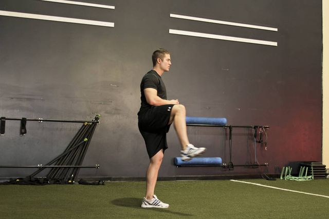 Standing Hip Circles: finishing position