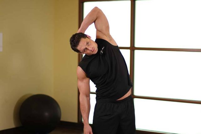 Standing Lateral Stretch: finishing position