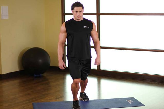 Standing Soleus And Achilles Stretch: finishing position