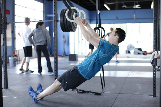 Suspended Row: starting position