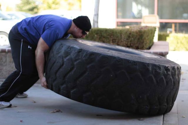 Tire Flip: finishing position