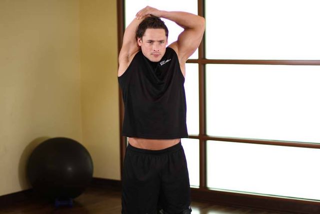 Triceps Stretch: finishing position