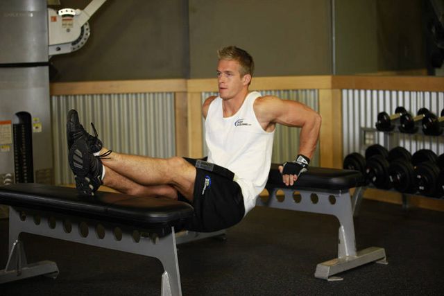 Weighted Bench Dip: finishing position