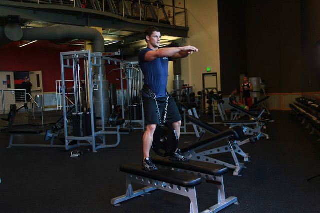 Weighted Squat: starting position