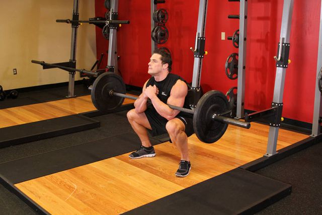 Zercher Squats: finishing position